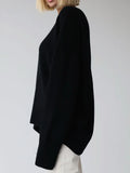 Oversize O Neck Knitted Pullovers