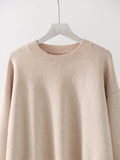 Oversize O Neck Knitted Pullovers