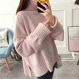 High-Neck knitting Sweater Pullover